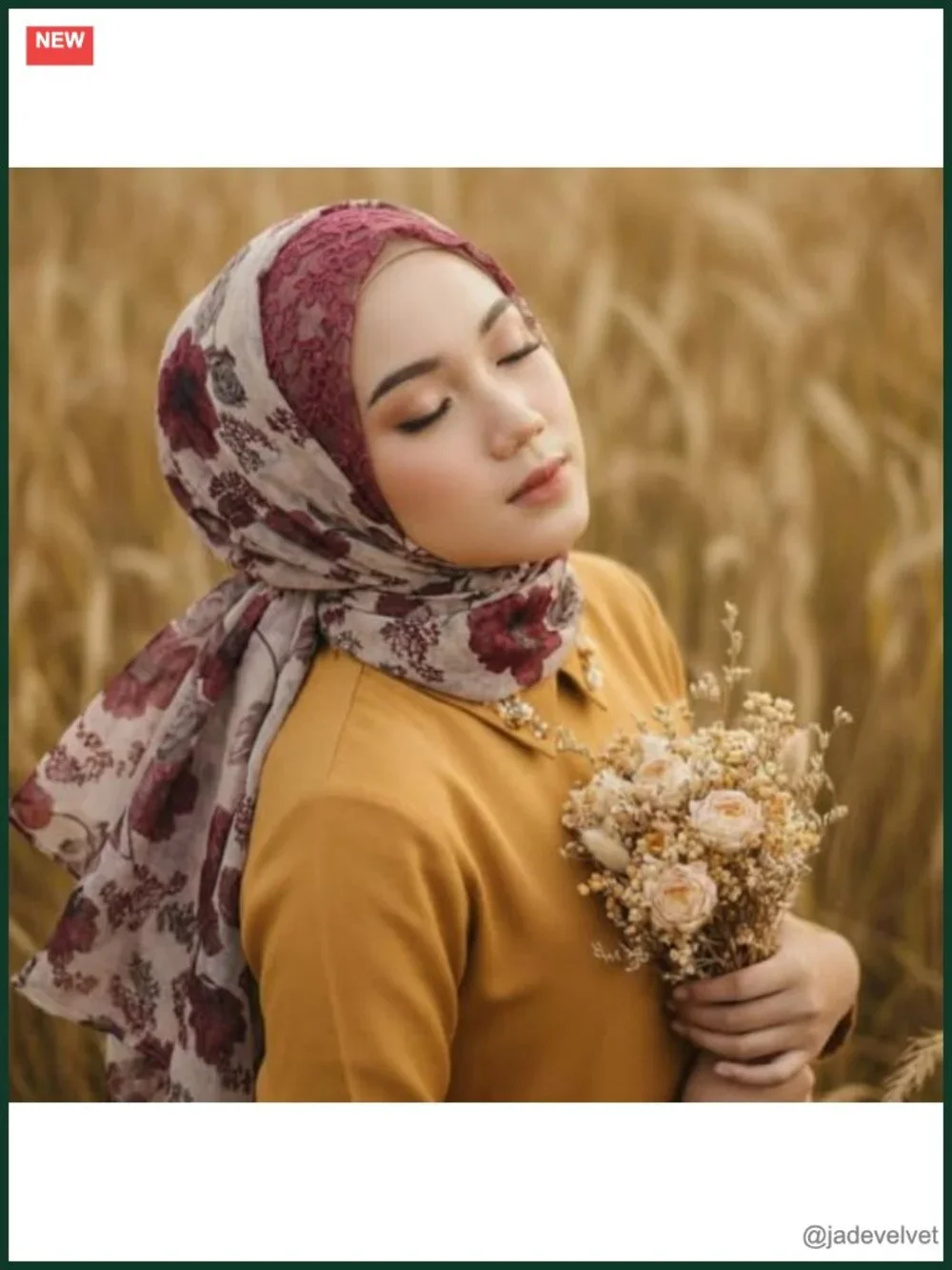 Lightweight Floral Printed Fringed Shawl Scarf Wrap